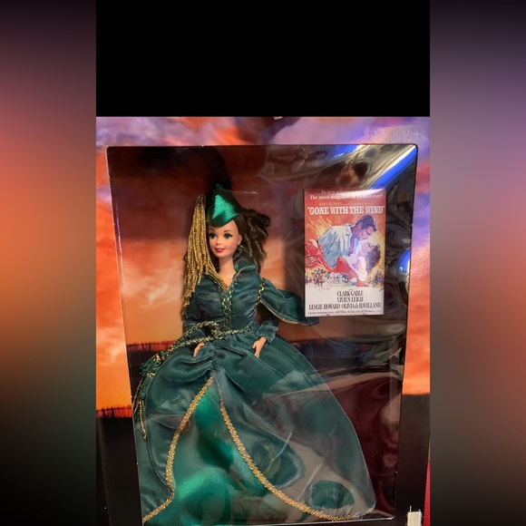 Scarlett O’Hara Barbie {wearing the green curtain dress} such a classic doll! - Picture 1 of 4